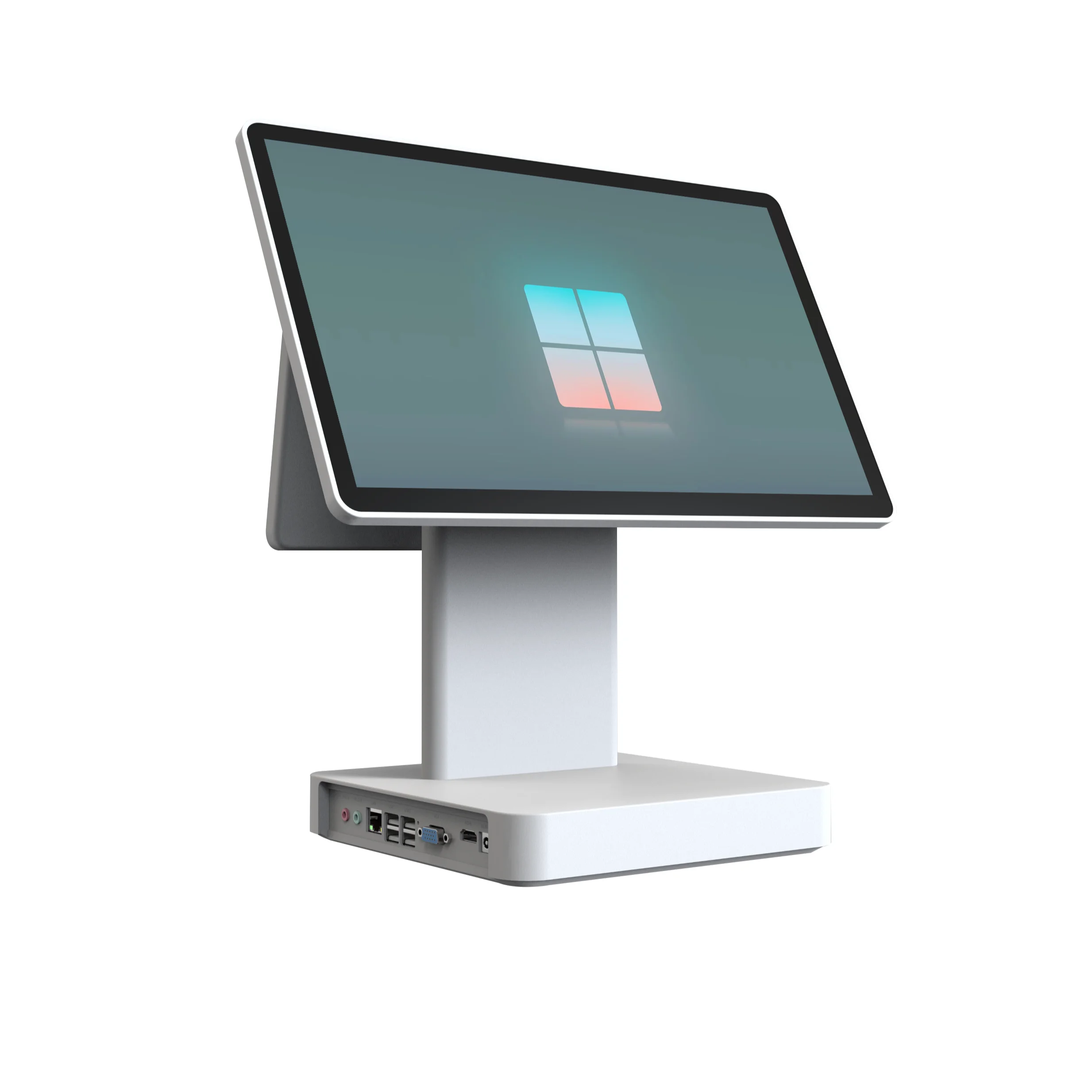Кассовый аппарат Windows 15 6 + 10 1 дюймов емкостный сенсорный экран POS машина для розничного магазина ATM