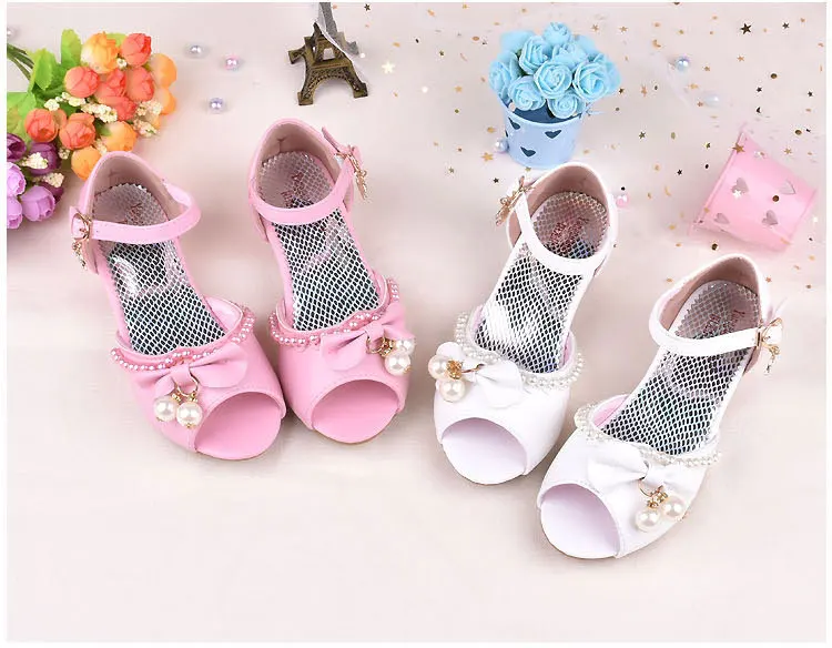 009 модная блестящая Свадебная обувь для подружек невесты для маленьких девочек модная детская Классическая обувь