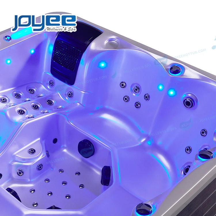  Новый продукт от JOYEE на 4 5 6 человек отдельно стоящая импортная акриловая террасная уличная спа-ванна гидромассажная