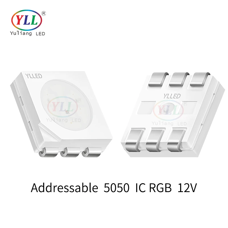 Addressable led diode SK6812 Epistar chip ws2812 0.2w 5050 IC 5V rgb led chip for smart lamps