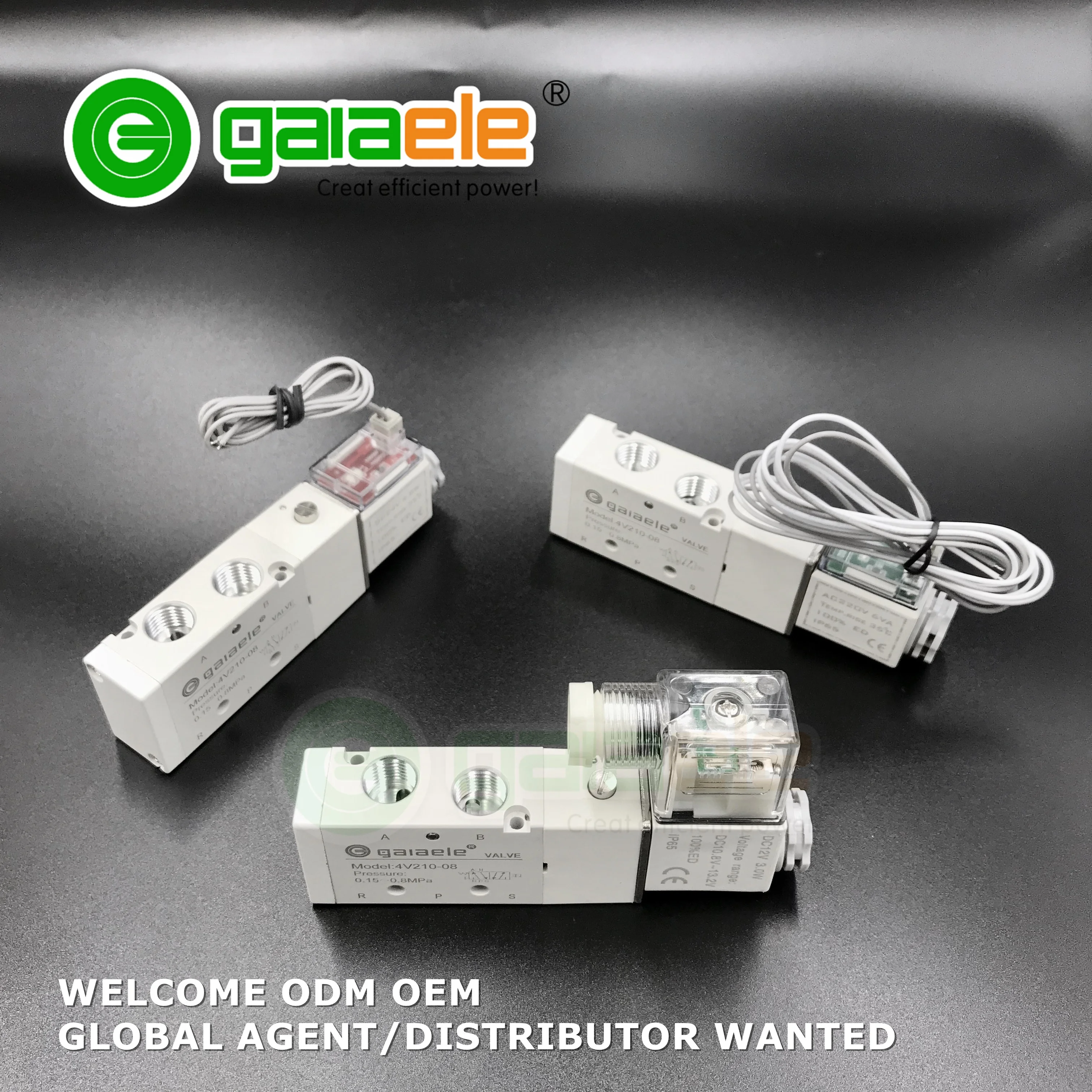 Пневматический электромагнитный пневматический клапан OEM ODM 2 в 3V210 4V210 5 4 м 4A 3H 4R DC 24 В AC220 лучшего качества белого цвета