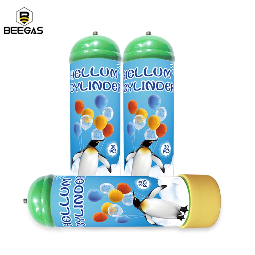 Customized Color 2.2L Disposable Mini Helium Gas 30Lb Balloons Helium Gas Cylinder For Balloon