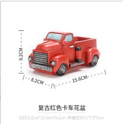 Roogo resin truck flower pot for wedding home decor