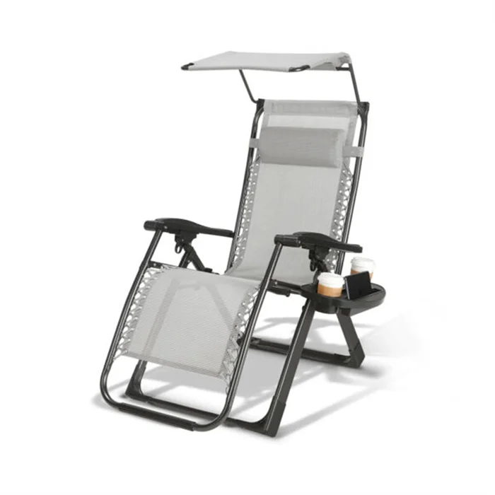 Hot Selling Outdoor Folding Garden Zero Gravity Chair Folding Reclining Beach Chair Folding Gravity Lounge Chair