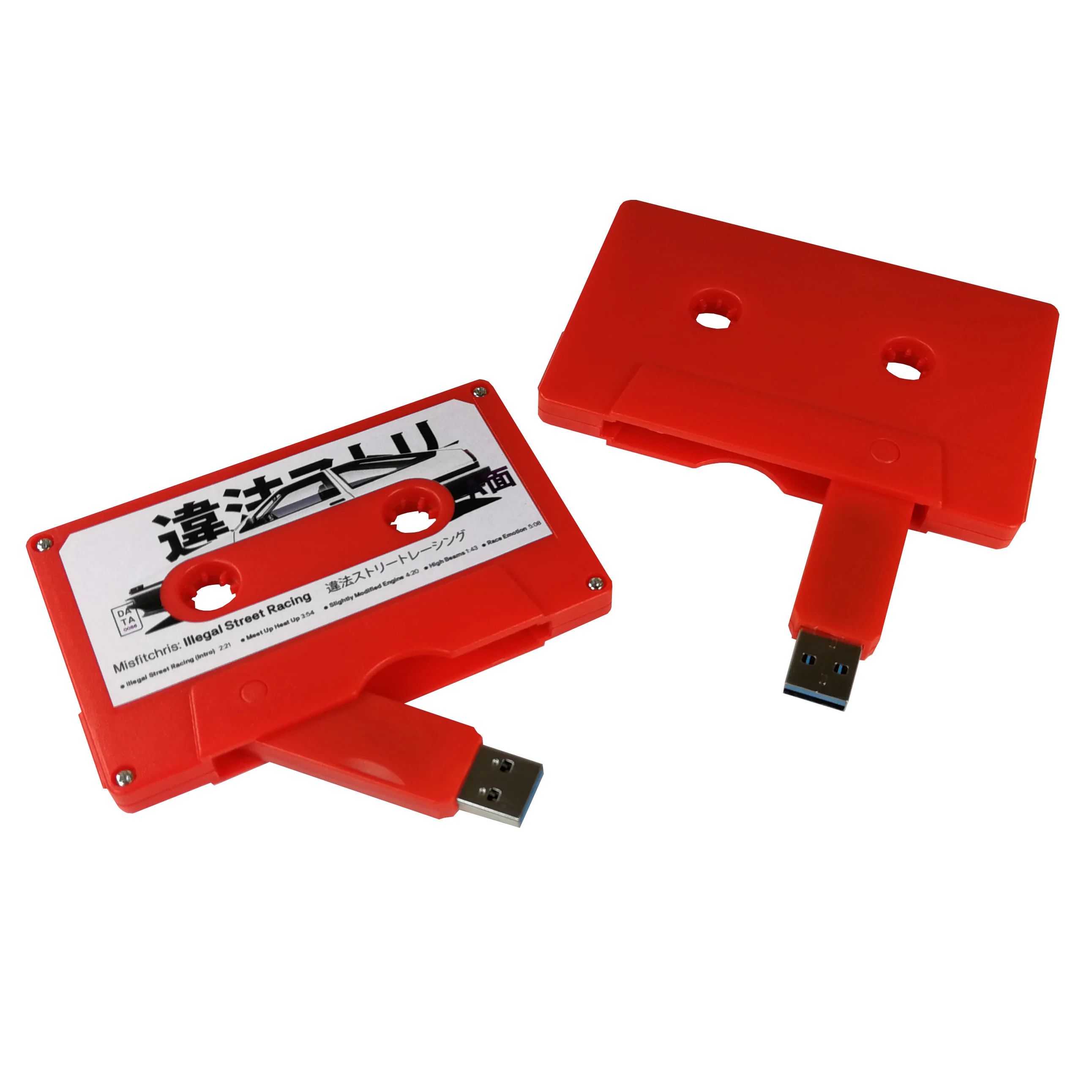 Hot sell  Plastic USB Flash Drive 3.0 8GB 32GB 64GB 128GB Wholesale Customized LOGO Memory Stick USB Stick cassette tape usb