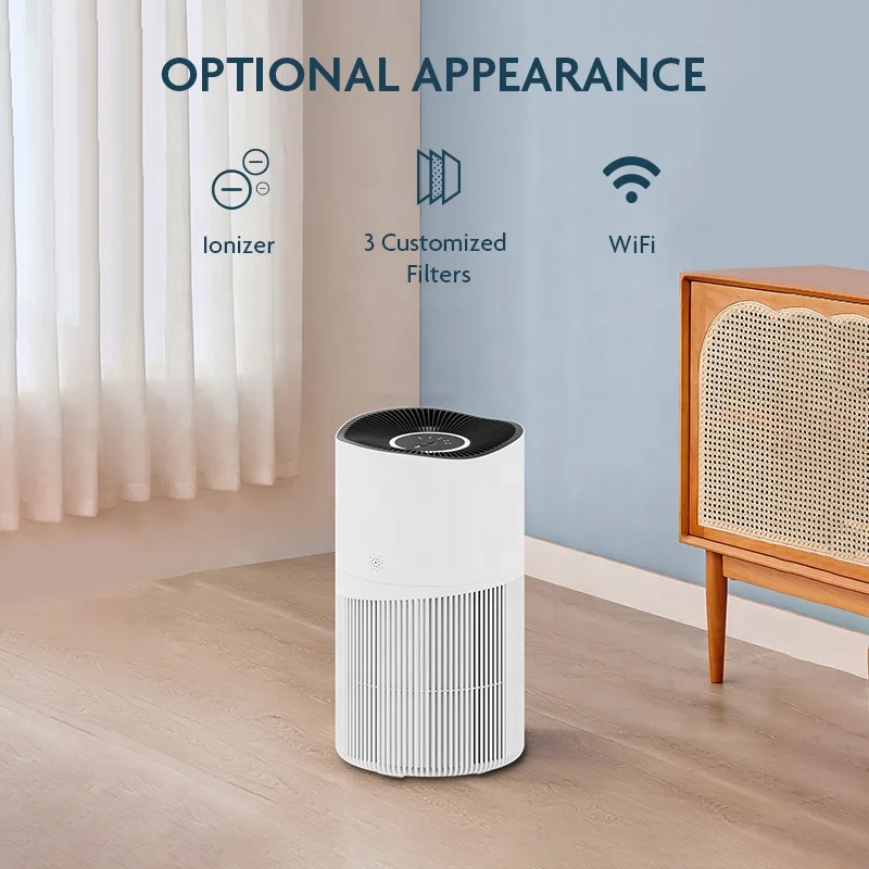 Smart WIFI Filter Digital Panel Air Purifier For Home