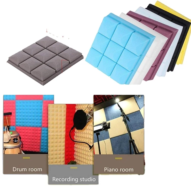 Top Seller High Density 12 Pack- Acoustic Panels Sound Studio Acoustic Foams