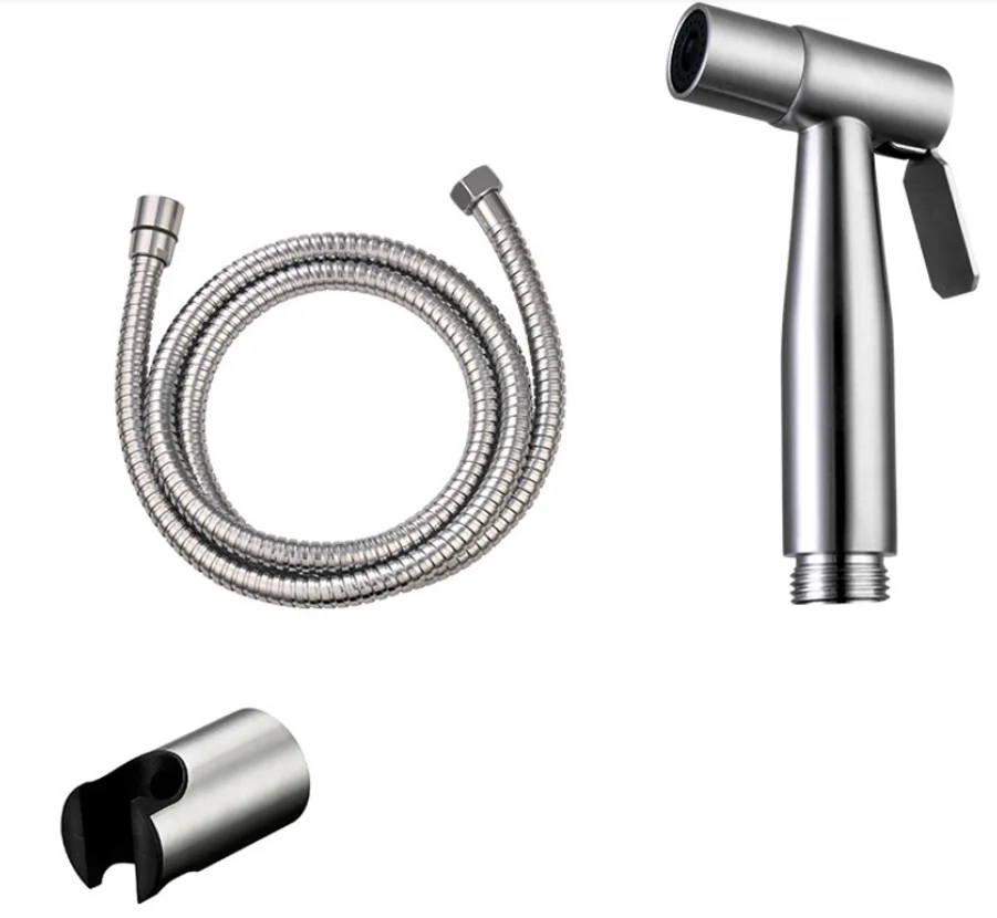 Factory Hot Sale Stainless Steel  Bathroom Handheld Bidet Sprayer Set Shattaf