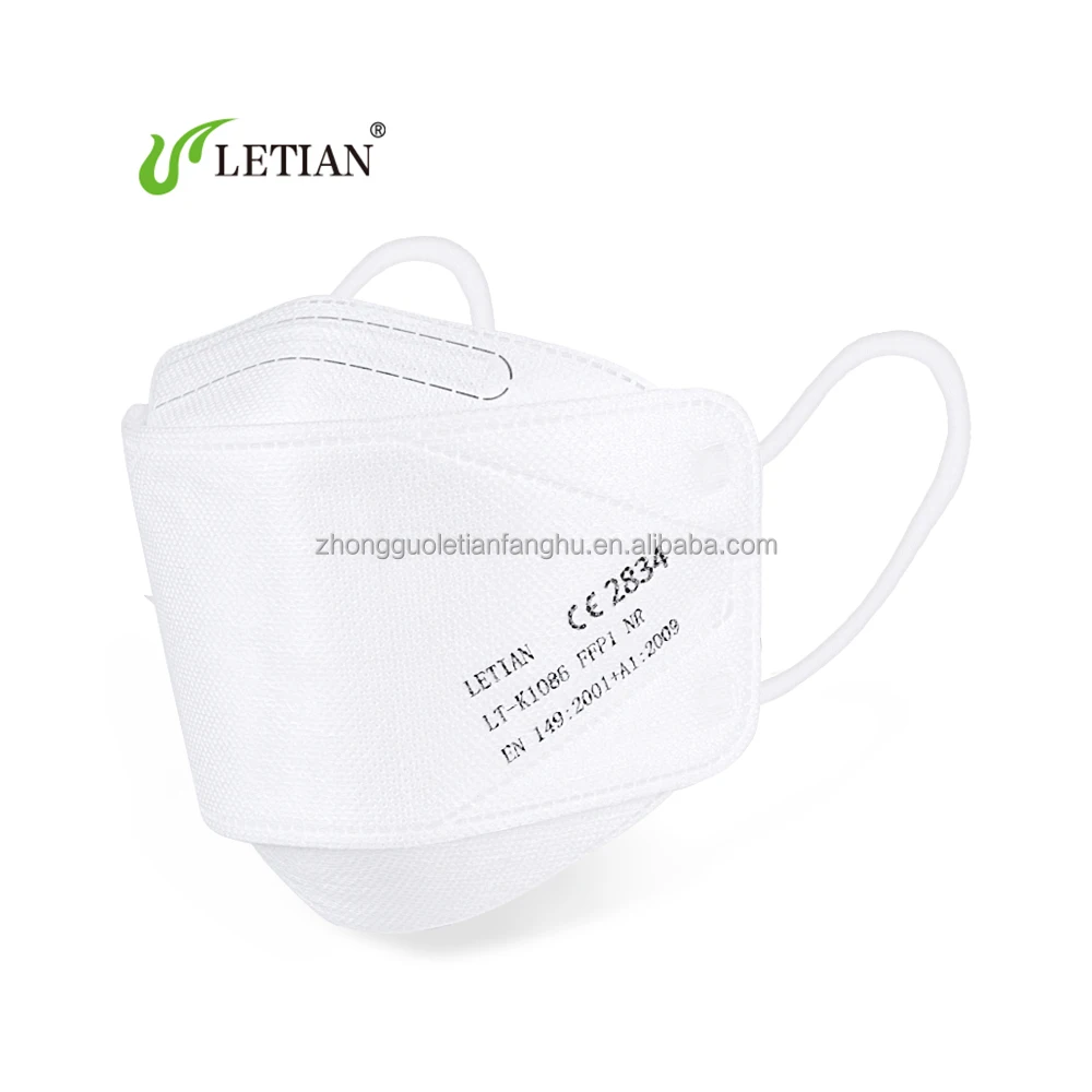 Letian CE En149 5ply  Earloop Custom mask FFP2 Filtering Particulate Respirator Half Colored Mask KN95 Mask