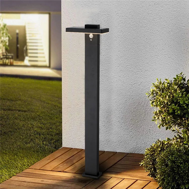Vertak aluminum 600lm naturally solar led pathway lights motion sensor garden solar high lumen spike light