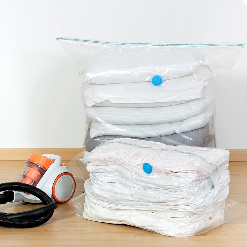 high quality cube vacuum compression space bag with pump