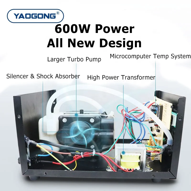 YAOGONG 850+ Digital Smart Thermostat Mobile Phone Repair Tool PCBA Motherboard Desoldering Heat Gun Hot Air Soldering Station