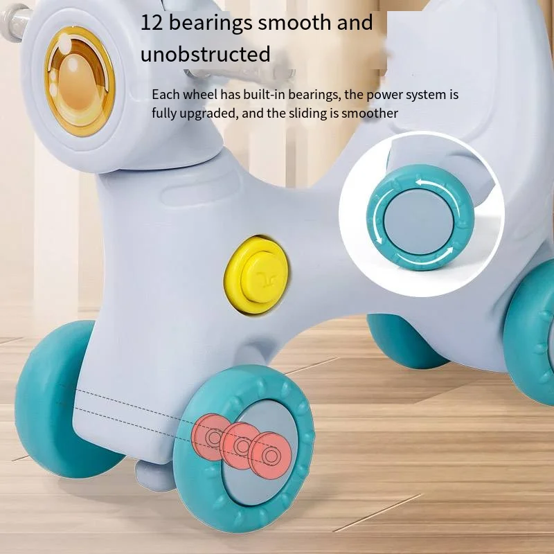 New Popular Baby Plastic Horse Toy Children Rocking Horse Toddler Stroller Rocking Animal Horse for Baby