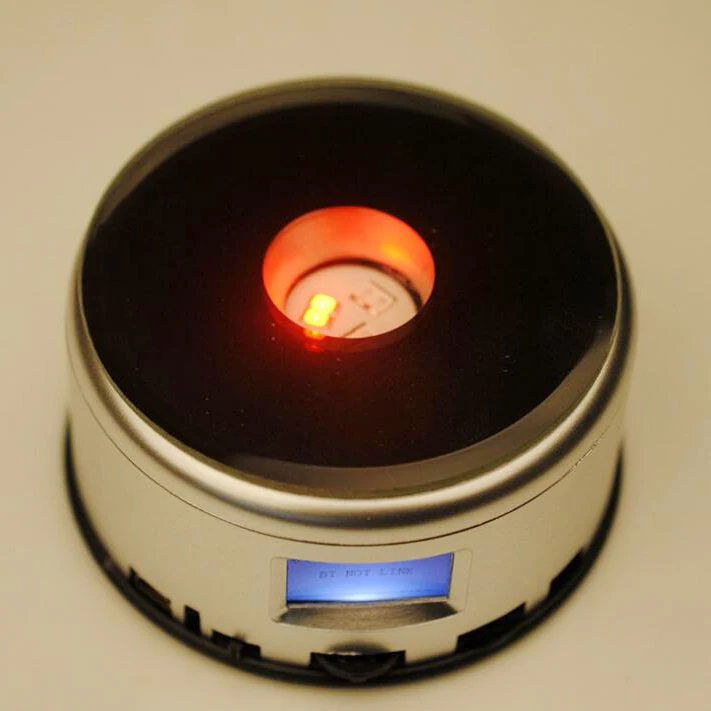 colorful  MP4 Blue tooth music box rotating remote control led light base