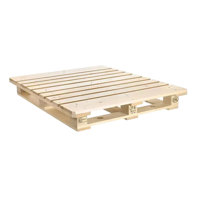 Reasonable Price CP6 EPAL 1200*1000mm Wood Pallet Steam-free 4-Way Solid Wooden Pallets for Sale
