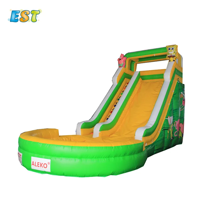Large inflatable dry/ wet Jumper bouncer with water pool and slide with Blower