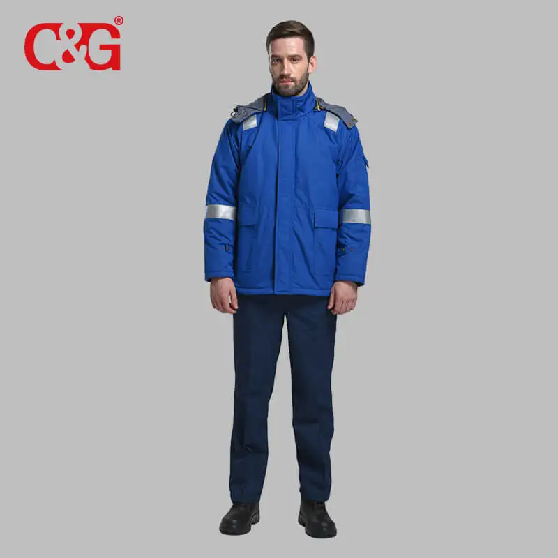 Winter Workwear Jacket Safety Coats Nomex/FR Cotton Fabric