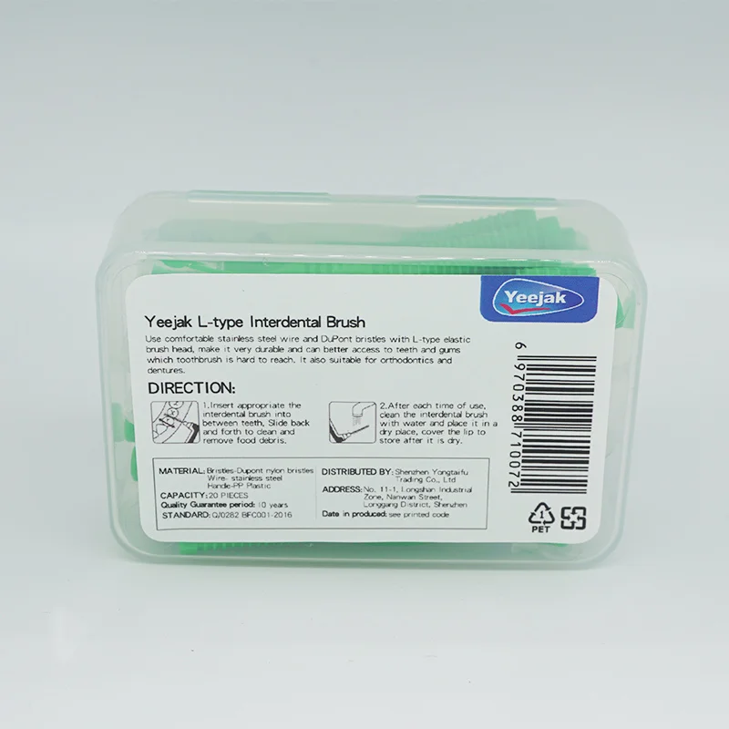 
Slim Braces Teeth Picks Steel Wire Soft Brushes Rubber Ortho Brush With Interdental Brush dental promotional gifts 60pcs 0.8mm 