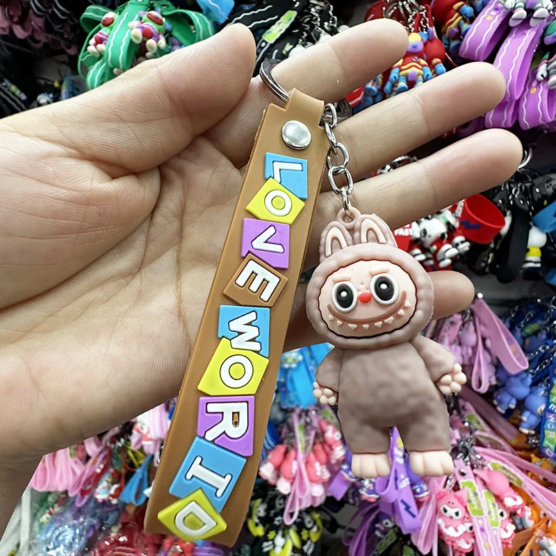 New Arrivals Cute popular Labubu Doll Backpack Car Pendant Key Chains For Bag Accessories