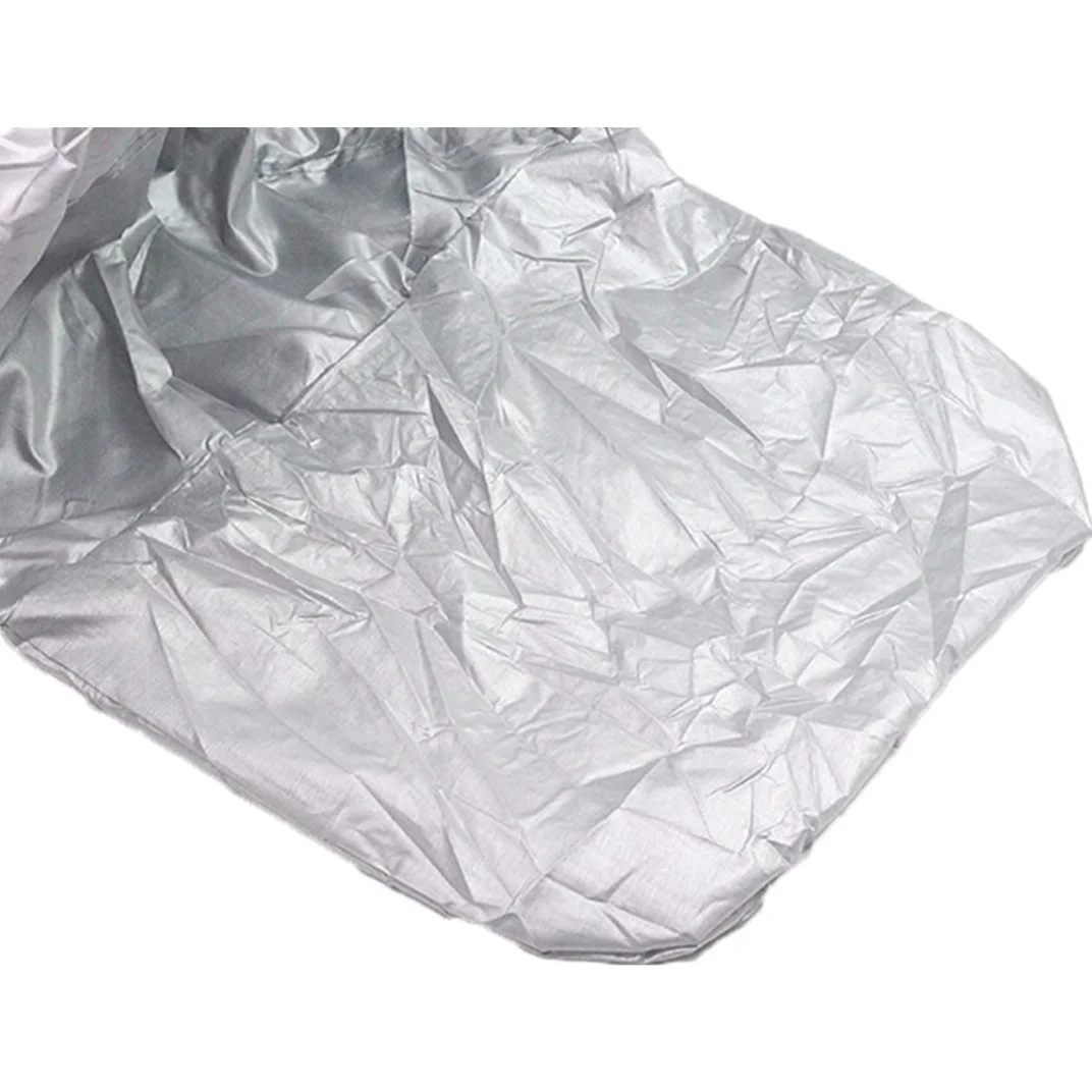 Universal Waterproof Full Wrap Car Cover Outdoor Business Cotton Sun Protection Dust Prevention Rain and Snow Car Clothes Silver
