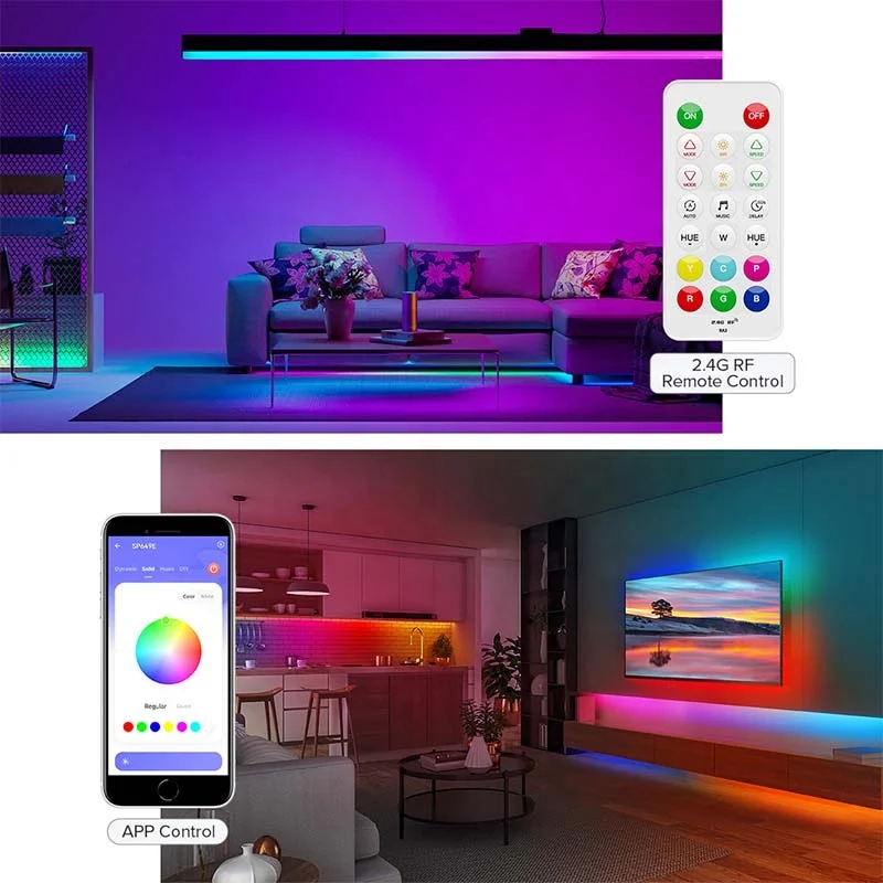 SP648E DC5-24V 2.4G Remote APP Control SPI RGB Pixel LED Controller