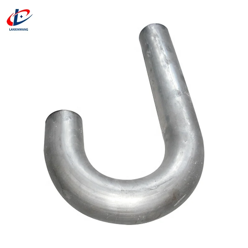 Custom processing of large diameter stainless steel hollow bends 304 Stainless Mandrel Bend Exhaust Tubing Pipe Turbo Header
