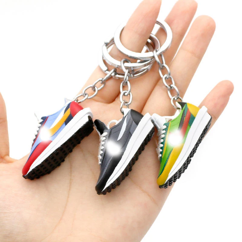 Wholesale basketball 3D Mini Sneakers AJ shoes  Keychain Model cute keychains with box