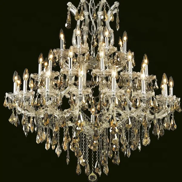 Wedding chandelier candle lamp modern hot sale indoor decoration cognac crystal chandelier lighting manufactures wholesale