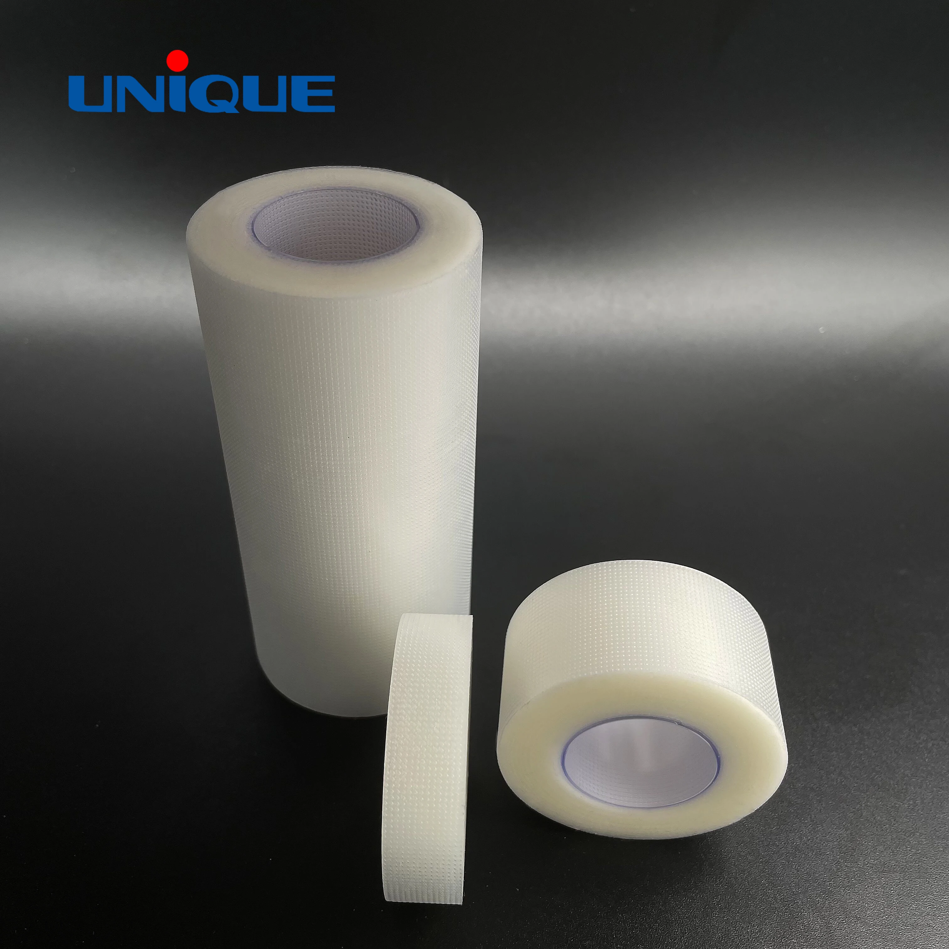 Unique easy to tear transparent highly breathable medical PE tape for sensitive skin