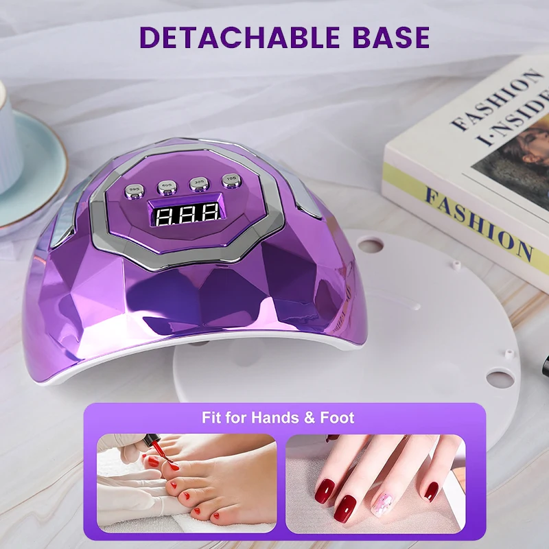 DKW 280W-66 Lamp Beads Can Be Portable SUN-KM8 Comfortable Induction Baking Lamp Four-speed Timing Nail Lamp