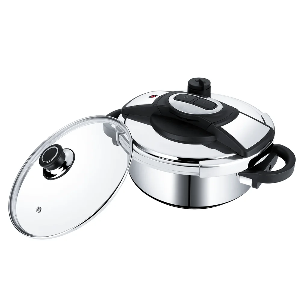 Modern Kitchen Appliances 18/8 Stainless Steel Pressure Cooker with Press Button