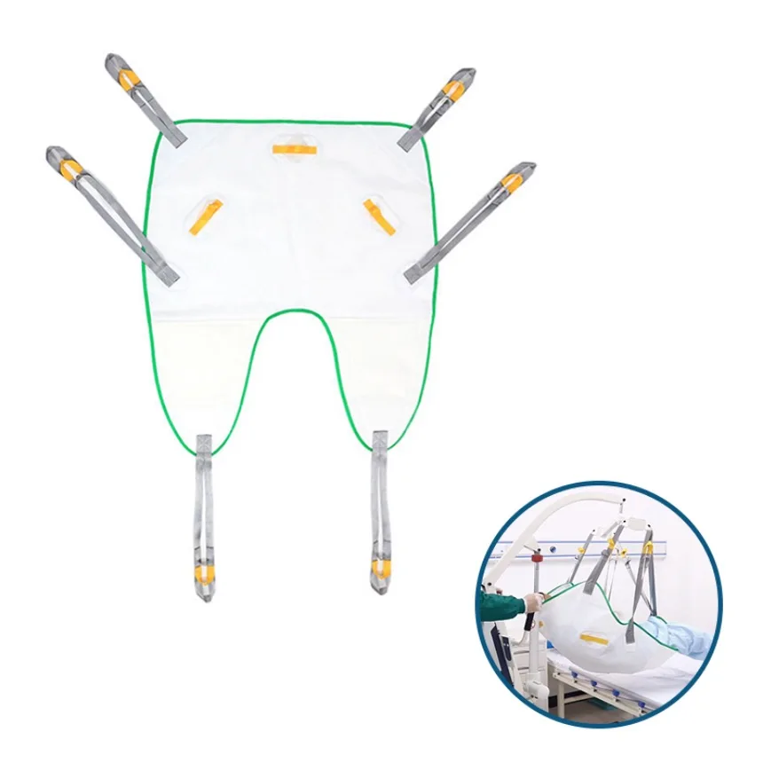 patient hoist lift sling medical supplies SPU disposable full body bath harness hammock sling SWL 450LBS direct supplier