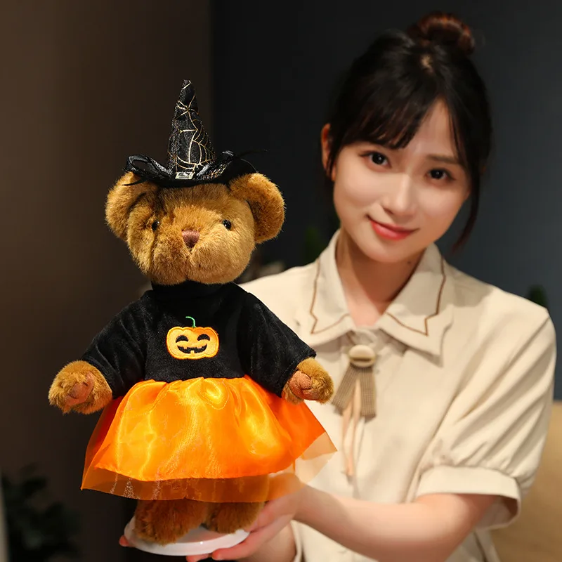 Wholesale  Halloween Teddy Bear Cute Plush Bear Toy custom Animal Stuffed Plush Toy Halloween Kids Toys
