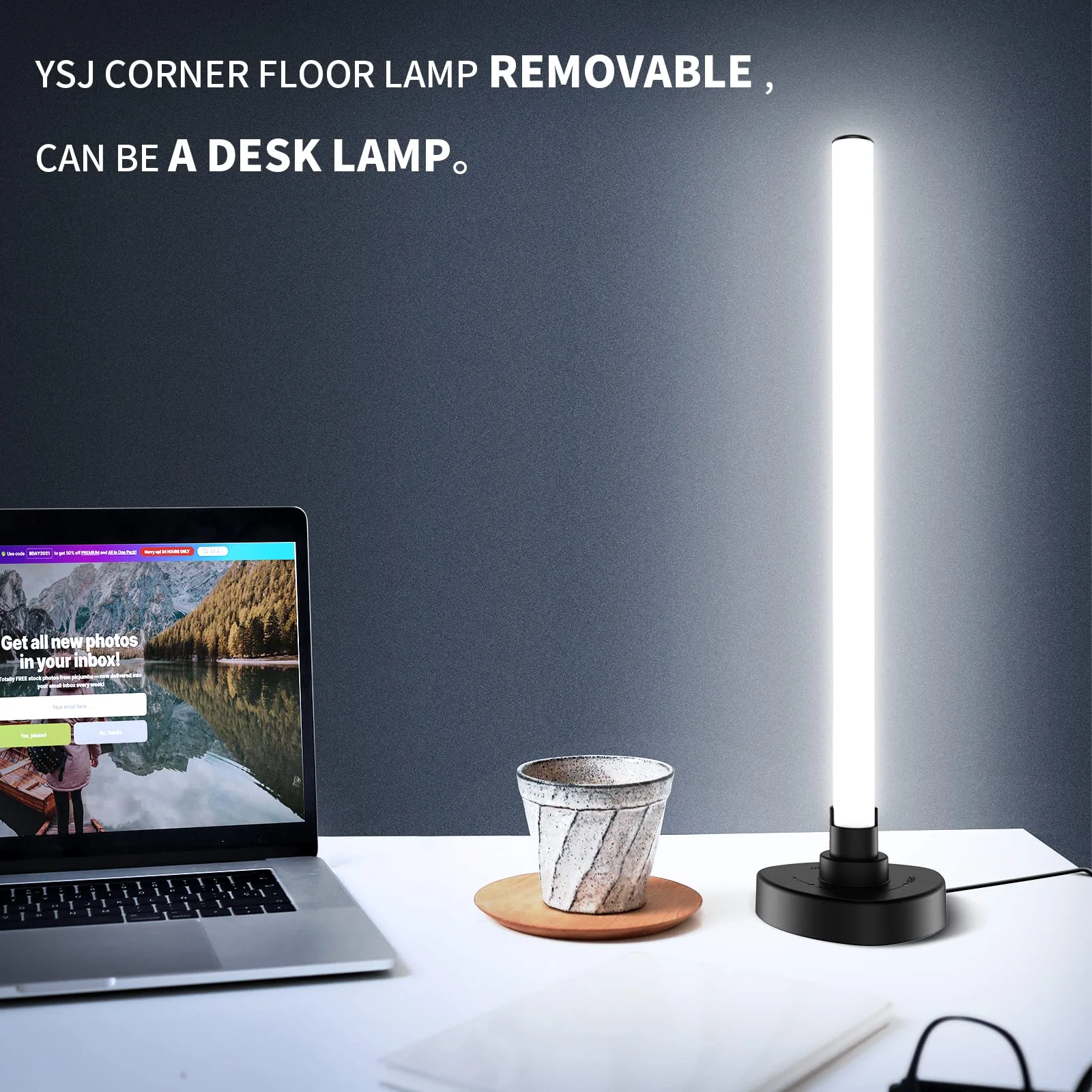 Living Room Lamp Intelligent Remote Led Light Stereo Voice Control Lights Decoration RGB Floor Lamp