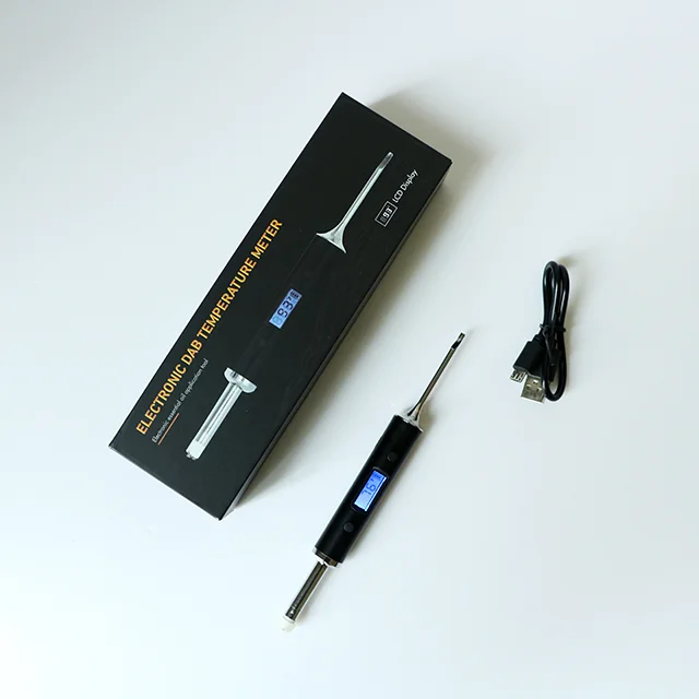 2022 selling wax concentrate smoking vaporizer heating coil temperature measuring device for terp slurpe quartz banger dabs