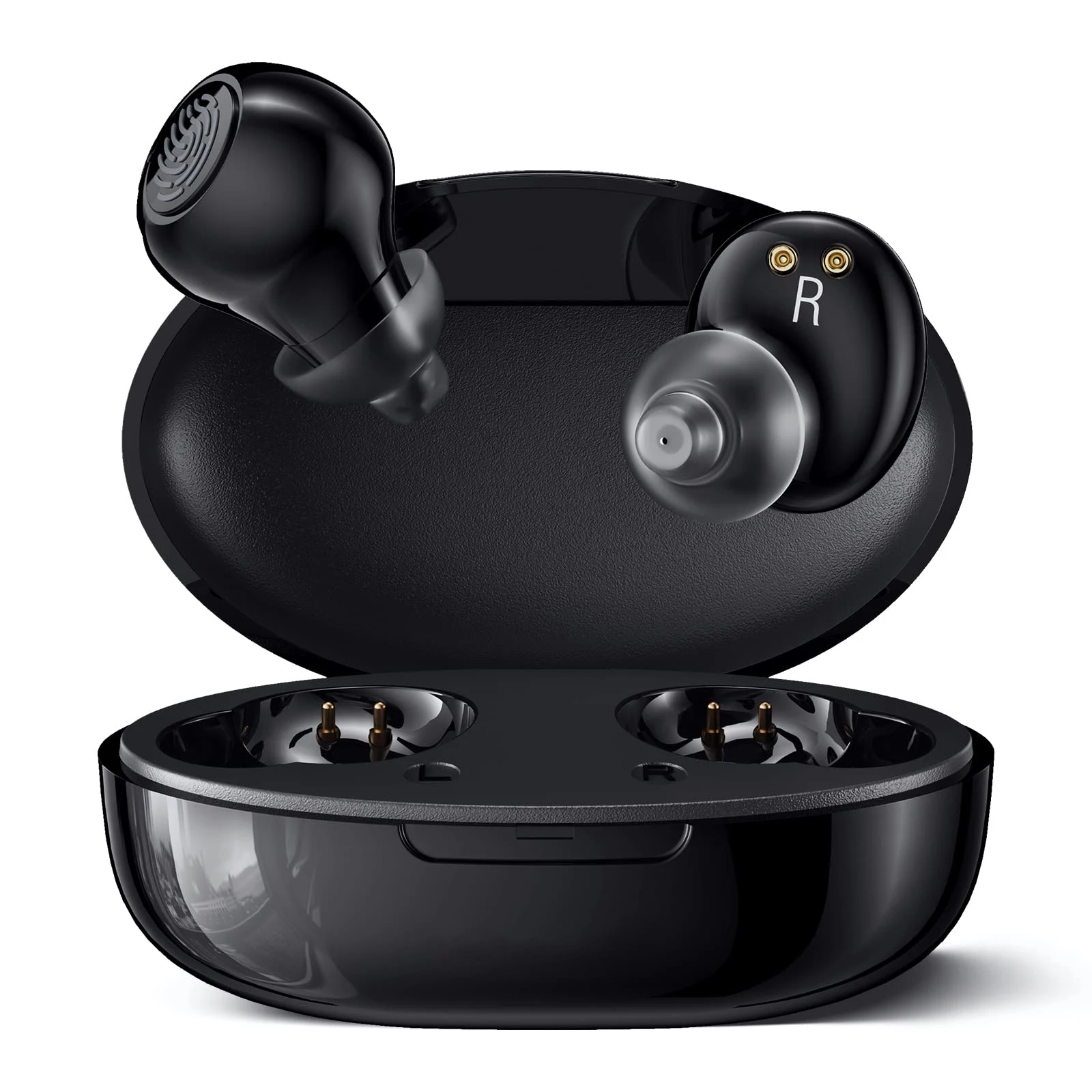 Wireless Hearing Aid Smart Headphones Rechargeable Invisible Sound Amplifier for Deaf People with Noise Reduction