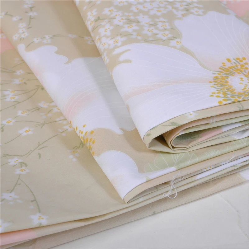 100% polyester pattern printed peach skin fabric for hometextile