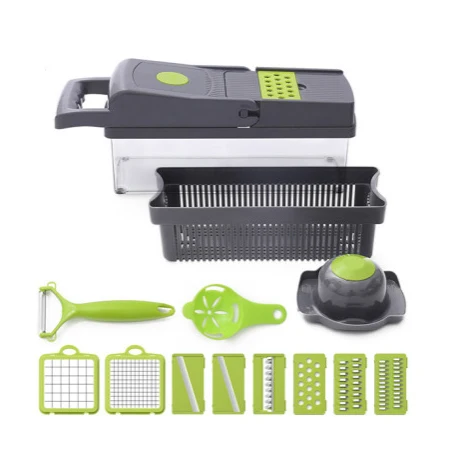 14 In 1 Hand Operated Multifunctional Vegetable Chopper Slicers Vegetable Cutter Fruit Onoin Slicer