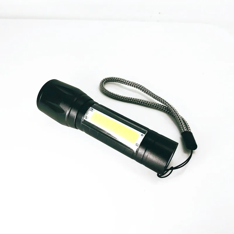 rechargeable zoom cob flashlight