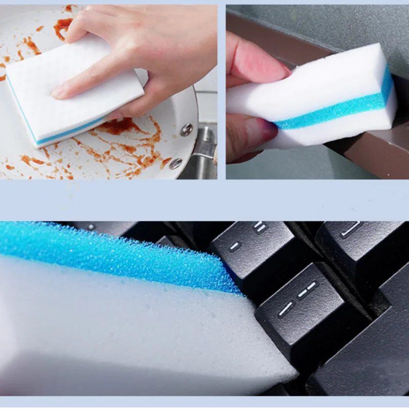 Magic  Eraser Melamine Sponge  with PU  Sponge Pad Cleaner Multi-functional  Sponge for Kitchen