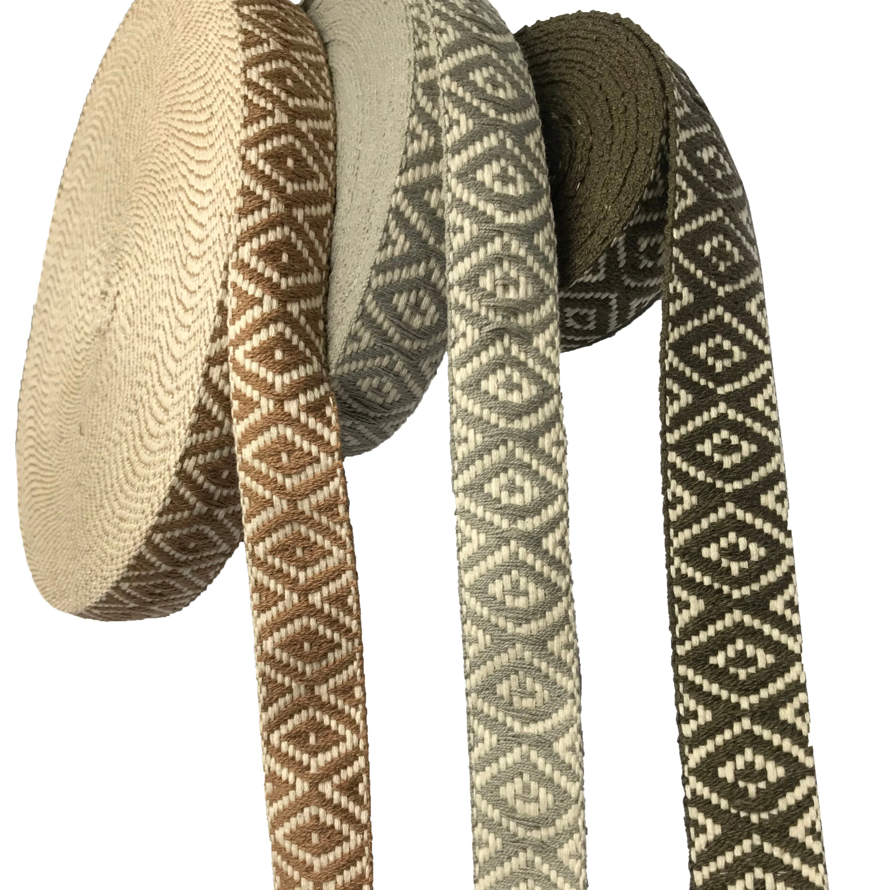 Nation style custom jacquard webbing anyaman / strap for 20mm
