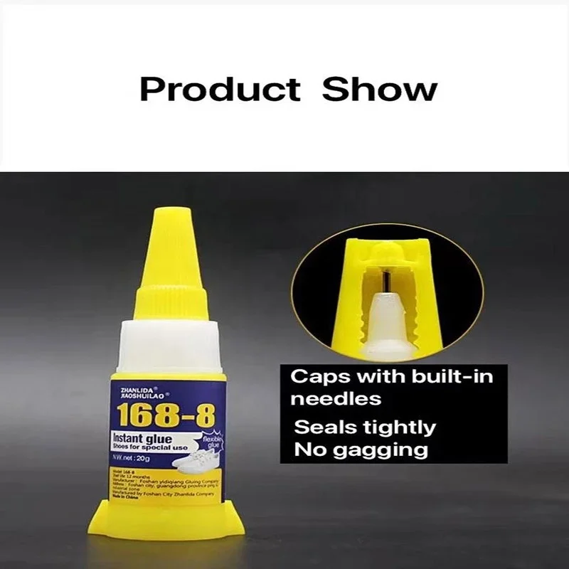 Zhanlida environmental friendly adhesive shoe glue 168-8 20g fix adhesive PU adhesive glue for shoes