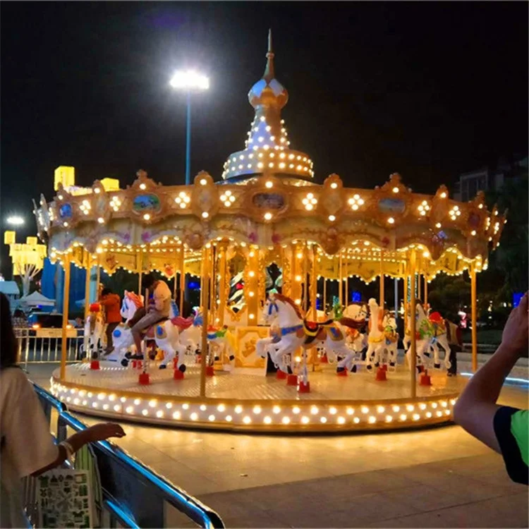 Factory price carousel horse amusement park rides amusement park swing carousel ride