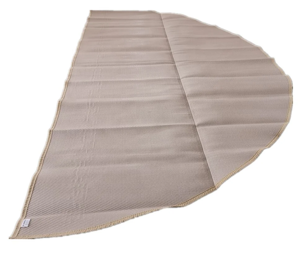 Bell Tent floor matting 4M 5M 6M 7M 8M beige color recycled polypropylene half moon Matting