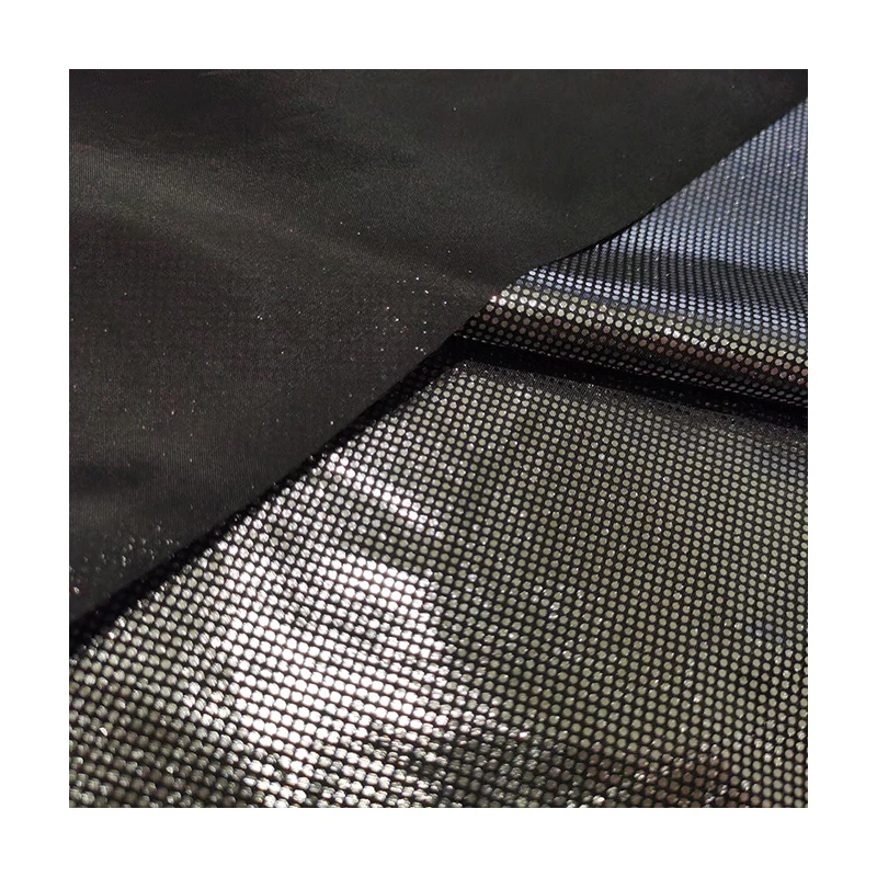 Shaoxing yuyuan imp 100% polyester hot stamping stretch lining polyetster taffeta for jacket lining