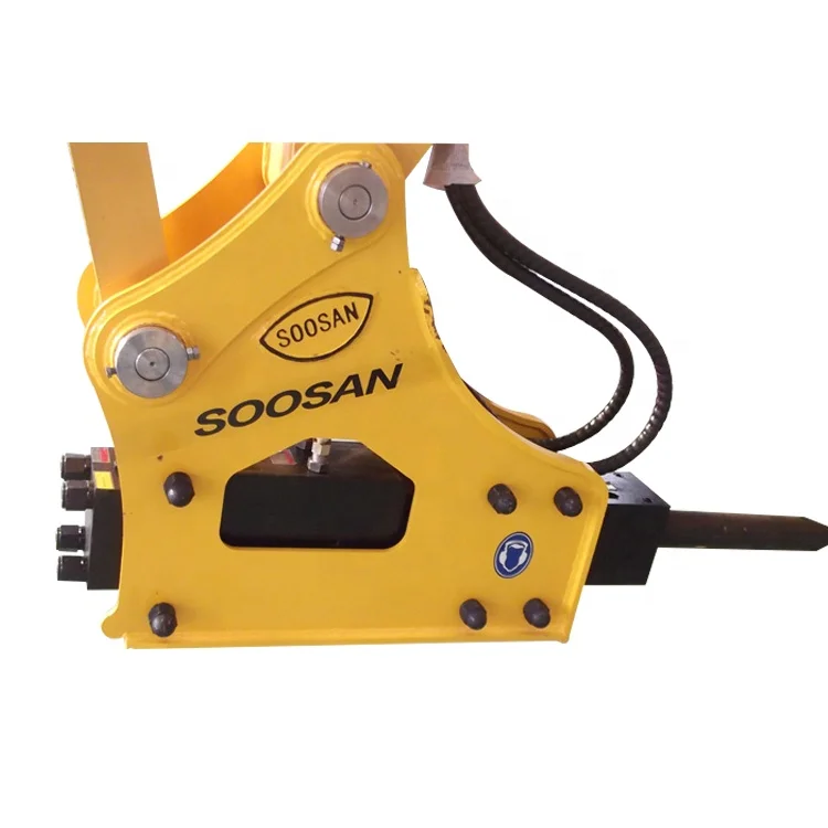 Electric motor underground tunnel mobile stone crusher equipped with Korean hydraulic breaking hammer