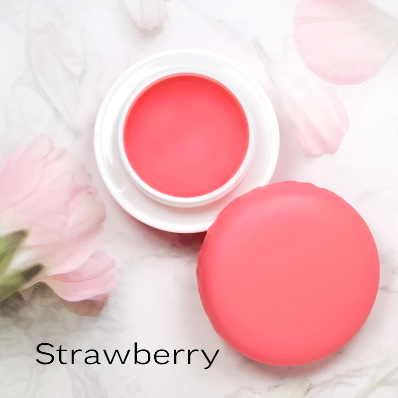 HG14  wholesale Eco lip sleeping mask macaron lip balm container private label bulk macaron moisturizing lip balm
