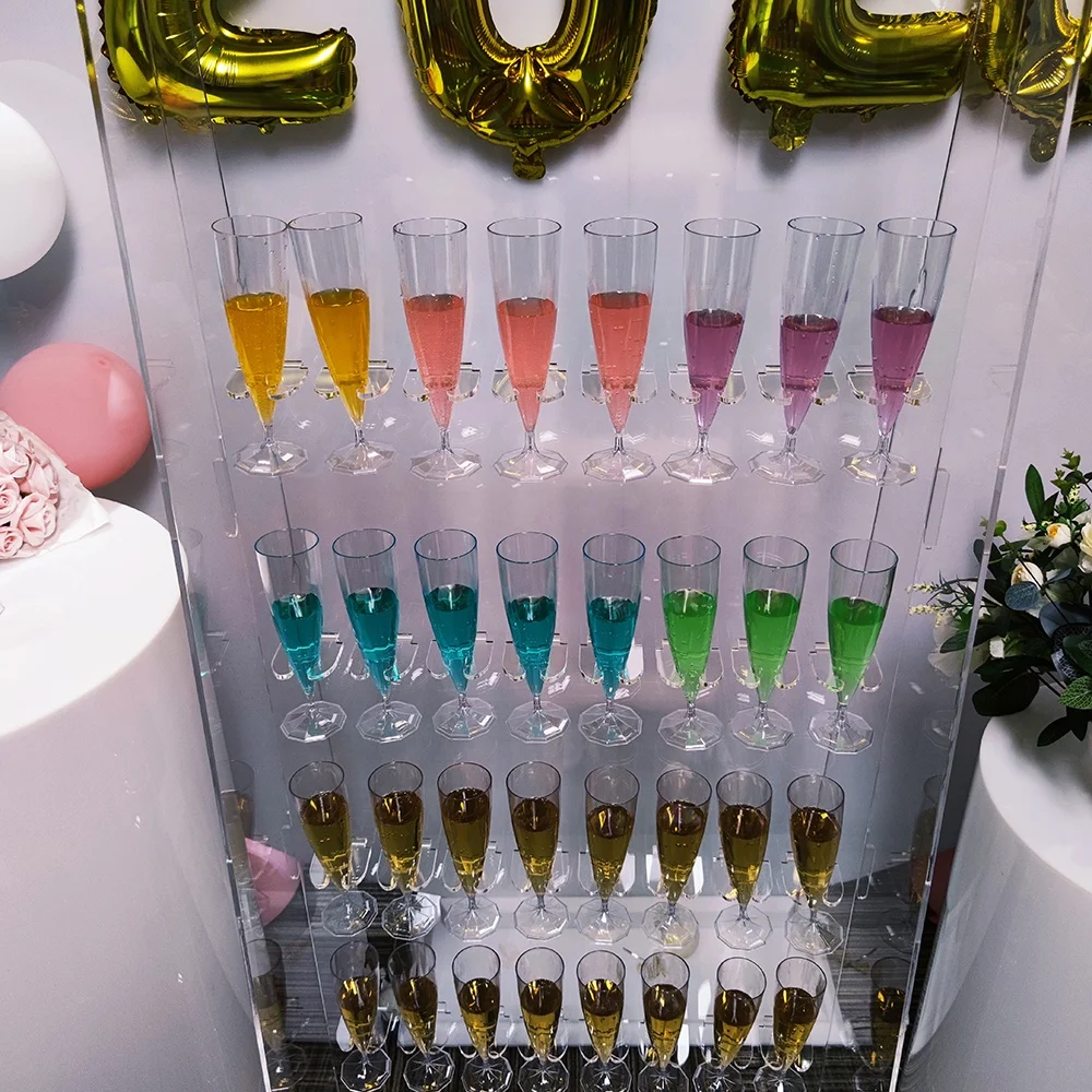 Акриловая стойка для шампанского витрина вина настенный пончик Prosecco свадьбы