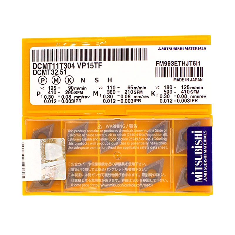 DCMT11T304 VP15TF Manufacturer Tungsten Carbide Milling Insert Turning Tool Carbide Cnc Cutting Carbide
