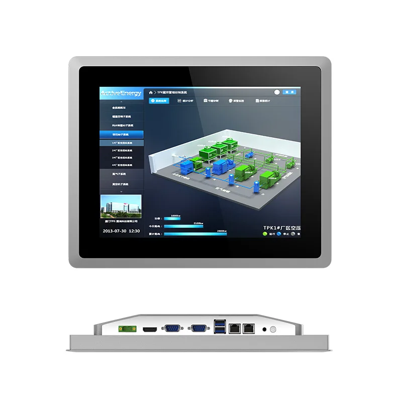 Full aluminum rs232 rs485 aio computer touch screen fanless tablet industrial panel pc with ip65 waterproof